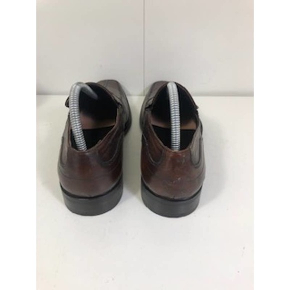 Ecole Douglas Leather Square Toe Slip On Loafer Shoes Brown Mens 6.5 US/ 39 EU main image 7